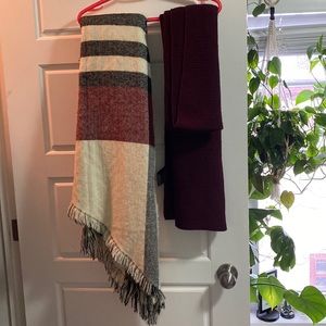Large knit scarves